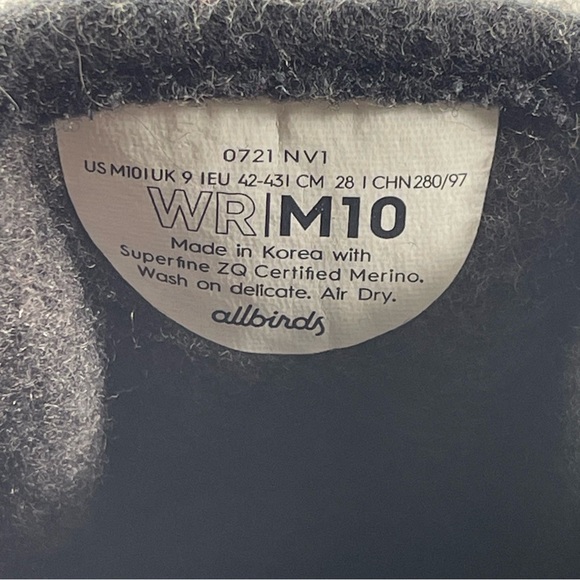 Allbirds Merino Wool Runners WR Size M10 - Picture 8 of 8